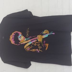 Brand Authentic Hendrix-Licensed - Jimi Hendrix Black T-shirt Size Large